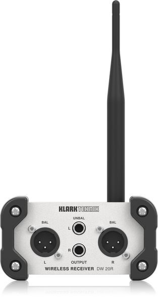 Klark Teknik AIR LINK DW 20R - 2.4 GHz Wireless Stereo Receiver for High-Performance Stereo Audio Broadcasting