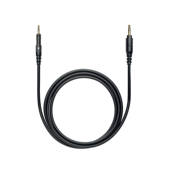 Audio-Technica HP-SC - 1.2m (3.9') straight (black), replacementcable for ATH-M40x and ATH-M50x. Includes 6.3 mm (1/4") screw-on adapter.