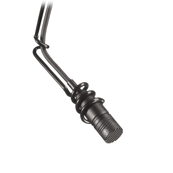 Audio-Technica U853PM - Miniature cardioid condenser hanging microphone, phantom power only, includes wall/ceiling plate power module