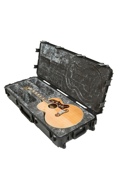 SKB 3i-4719-20 - iSeries Jumbo Guitar Case - TSA Latches, w/wheels