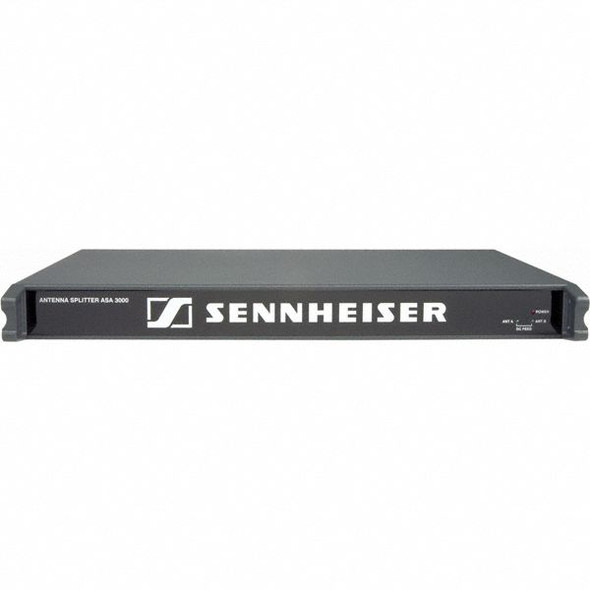 SENNHEISER ASA 3000-US - Active wideband antenna splitter for up to 16 channels (8 dual receivers), may be made narrowband with optional IM3000 selective RF input modules - cables not included