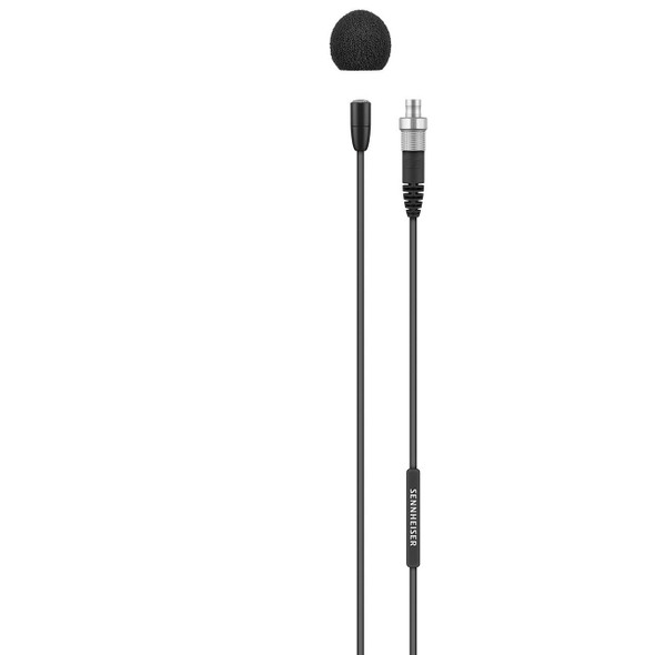 SENNHEISER MKE ESSENTIAL OMNI-BLACK-3-PIN - Lavalier microphone (omnidirectional, pre-polarized condenser) with 1.6m cable for 2000, 5000, 6000 and 9000 Series, black