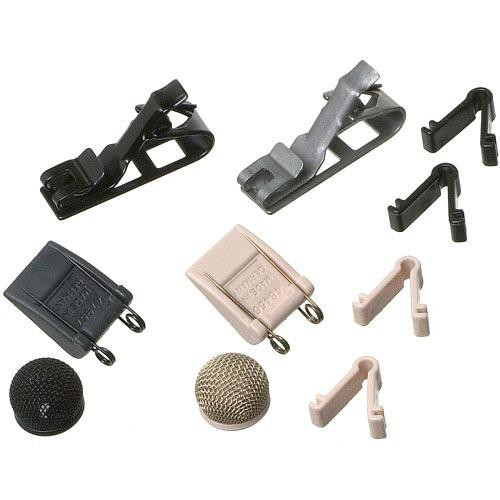 SENNHEISER MZ 2 - MKE 2 Accessory Kit, consisting of MZQ222-NI, MZQ222, MZW2-A, MZW2-G, ZH100-ANT, ZH100-BEI and case