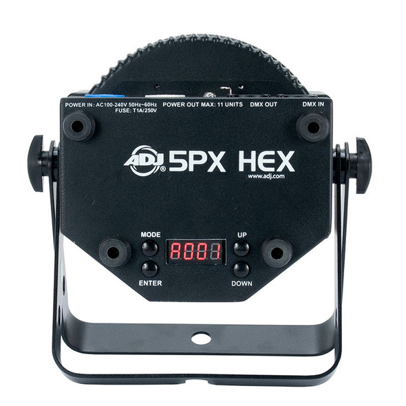 ADJ 5PX HEX Upgrade - ADJ 5PX Hex is a versatile LED Par fixture with 5 x 12-Watt, 6-IN-1 HEX LEDs.