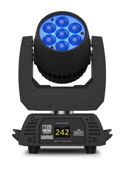 Chauvet Professional ROGUER1XWASH- Rogue R1X Wash Includes: powerCON Power Cord, 2pcs Omega Brackets. Control: 3-pin DMX, 5-pin DMX