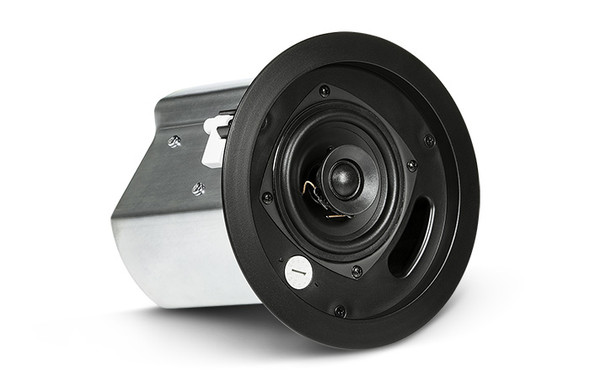 JBL CONTROL 14C/T-BK - 4" CO-AX CEILING SPKR (2 PER CTN), BLK Two-Way 100 mm (4 in) Co-axial Ceiling Loudspeaker.