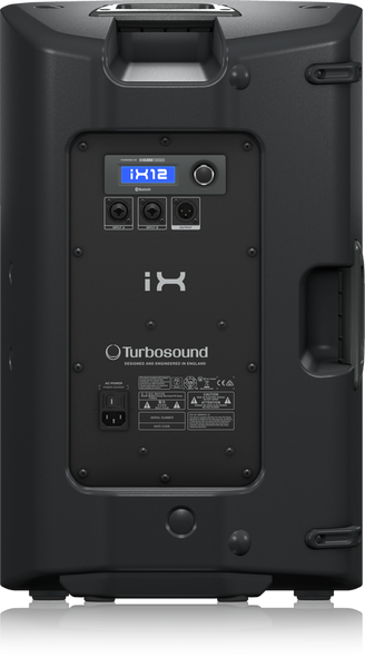 Turbosound iX12 1000 Watt 2 Way 12'' Powered Loudspeaker with KLARK TEKNIK DSP Technology, Remote Control via iPhone/iPad and Bluetooth Audio Streaming