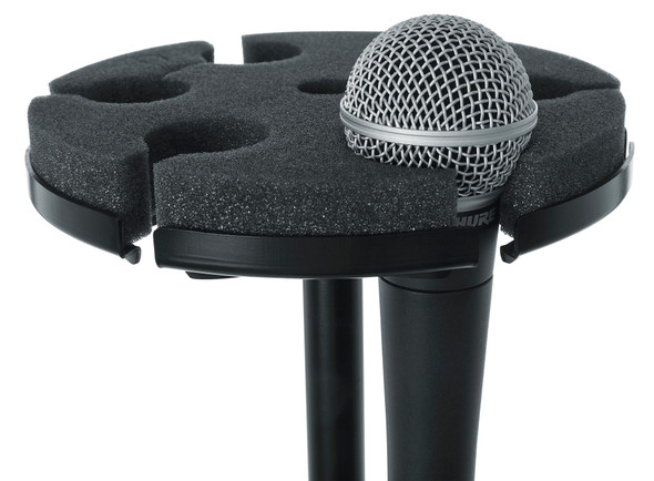 Gator Frameworks GFW-MIC-6TRAY - Multi Microphone Tray Holds 6 Microphones