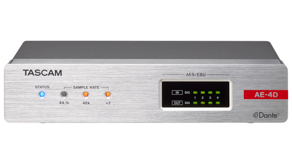 Tascam AE-4D  - AES/EBU DANTE CONVERTER w/BUILT-IN DSP