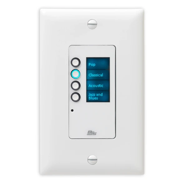 BSS EC-4B-WHT-US 4-Button Ethernet Wall Controller