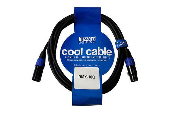 Blizzard Lighting DMX-10Q - 10' 3-pin XLR(M) - XLR(F) DMX Cable