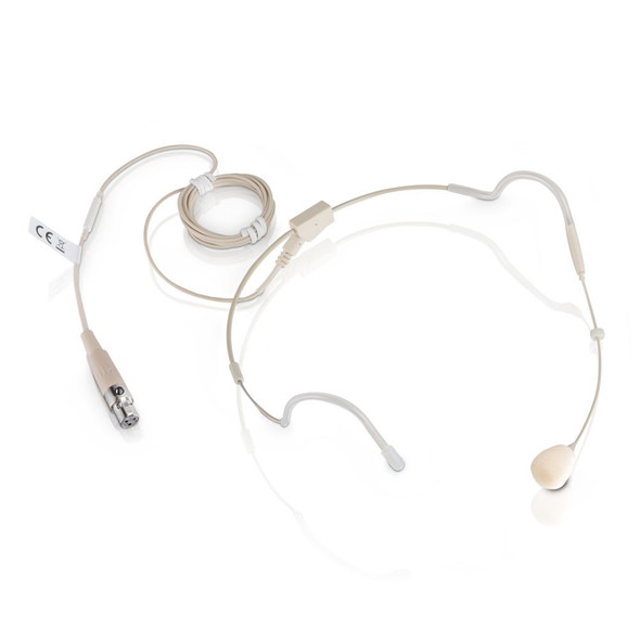 LD Systems LDS-WS100MH3 - Beige Headset Condenser Microphone with 3-pin mini XLR Connector