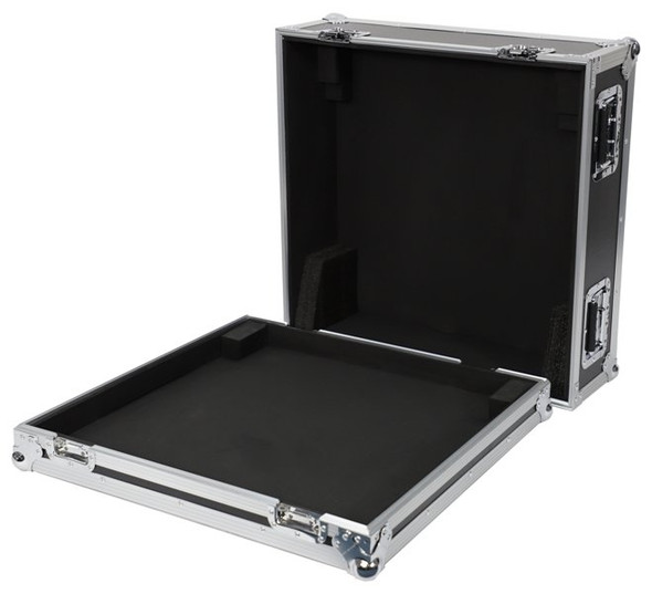 DEEJAY LED TBHX32COMPACT - Fly Drive Case For Behringer X32 Compact Digital Mixer w/Wheels BLACK Color