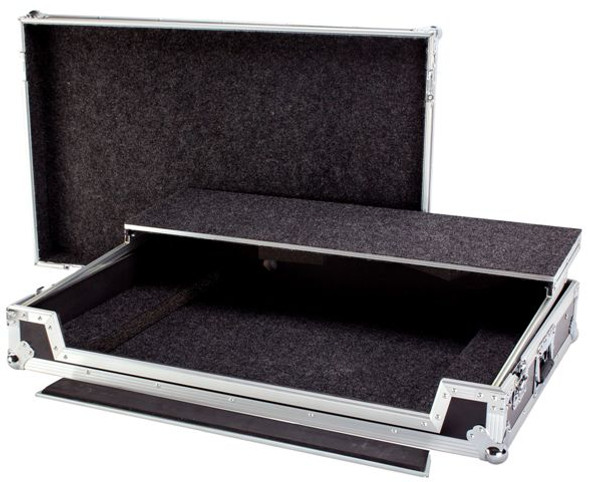 DEEJAY LED TBHDDJRZXWLT - Fly Drive Case For Pioneer DDJRZX Pro DJ Controller or Similarly Sized Equipment w/Laptop Shelf w/Wheels