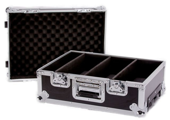 DEEJAY LED TBHCD100EHW - Fly Drive Case For 100 Jewel Case CDs or DVDs or Similarly Sized Equipment w/Wheels