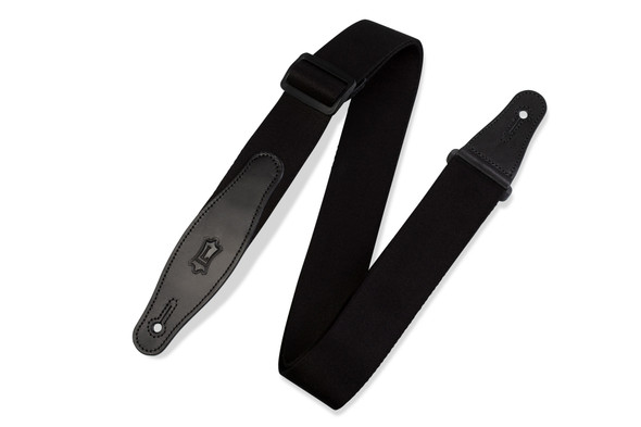 Levy's Leathers MSSR80-XL-BLK -  2" Wide Black Rayon Guitar Strap.