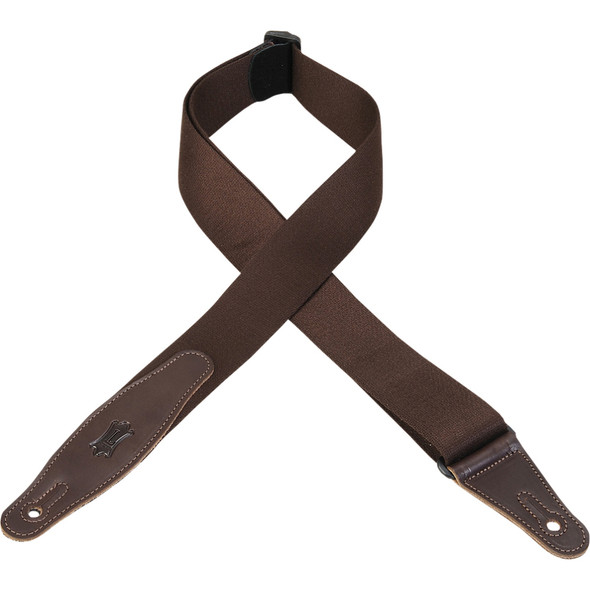 Levy's Leathers MSSR80-BRN -  2" Wide Brown Rayon Guitar Strap.