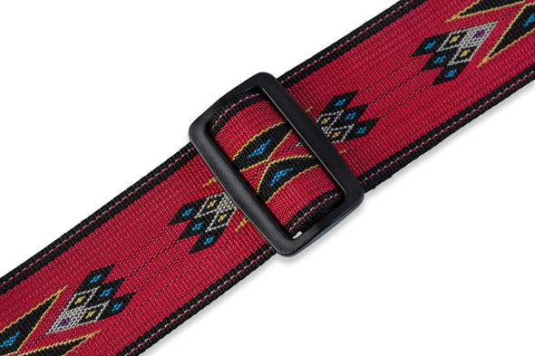 Levy's Leathers MSSN80-RED -  2" Wide Red Woven Guitar Strap.