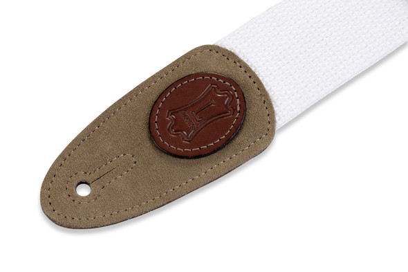 Levy's Leathers MSSC8-WHT -  2" Wide White Cotton Guitar Strap.