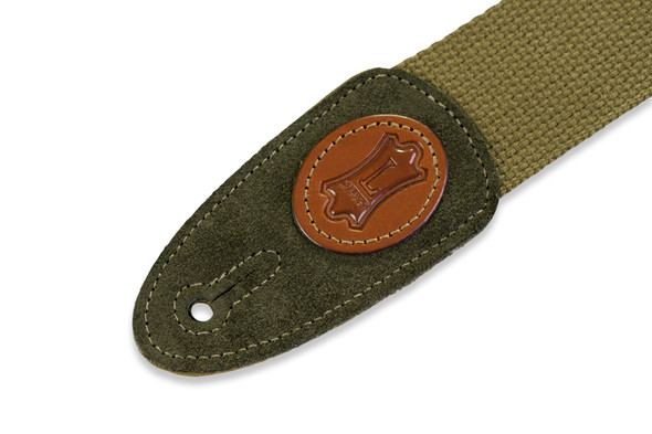 Levy's Leathers MSSC8-GRN -  2" Wide Green Cotton Guitar Strap.