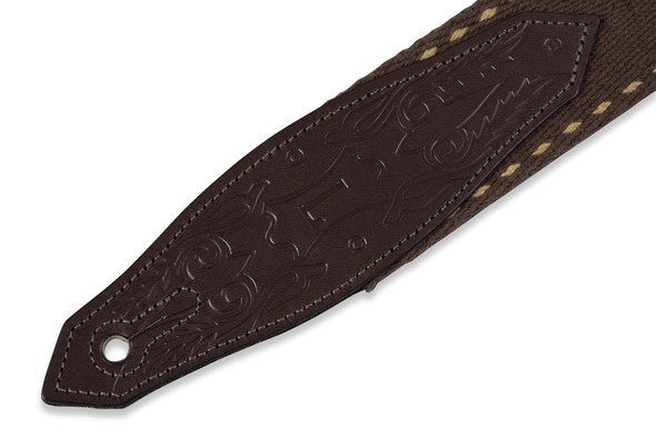 Levy's Leathers MSSC80-BRN -  2" Wide Brown Cotton Guitar Strap.