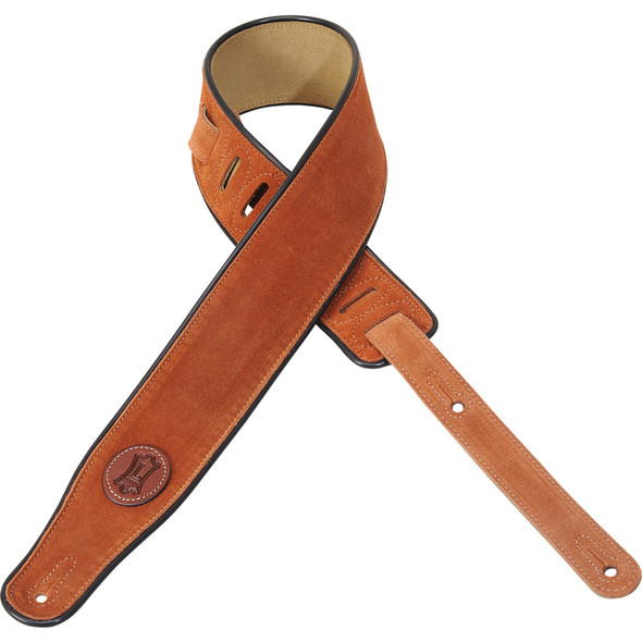 Levy's Leathers MSS3-CPR -  2 1/2" Wide Copper Suede Guitar Strap.