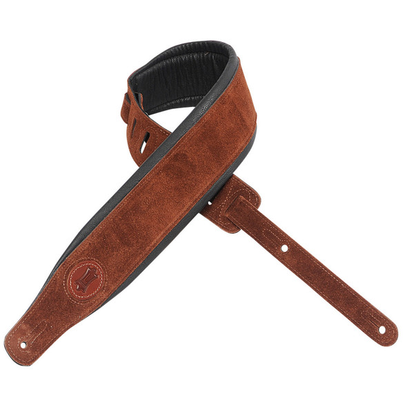 Levy's Leathers MSS2S-RST -  3" Wide Rust Suede Guitar Strap.