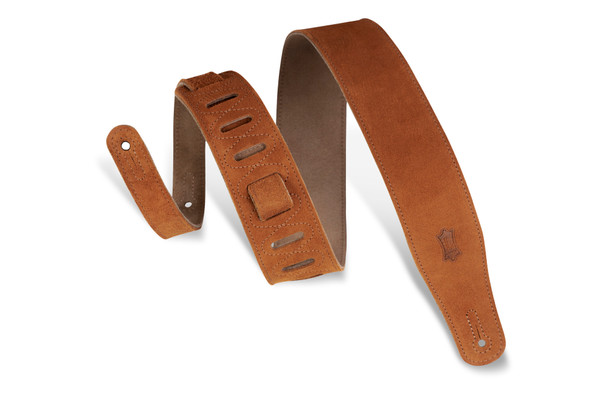 Levy's Leathers MS26-HNY -  2 1/2" Wide Honey Suede Guitar Strap.
