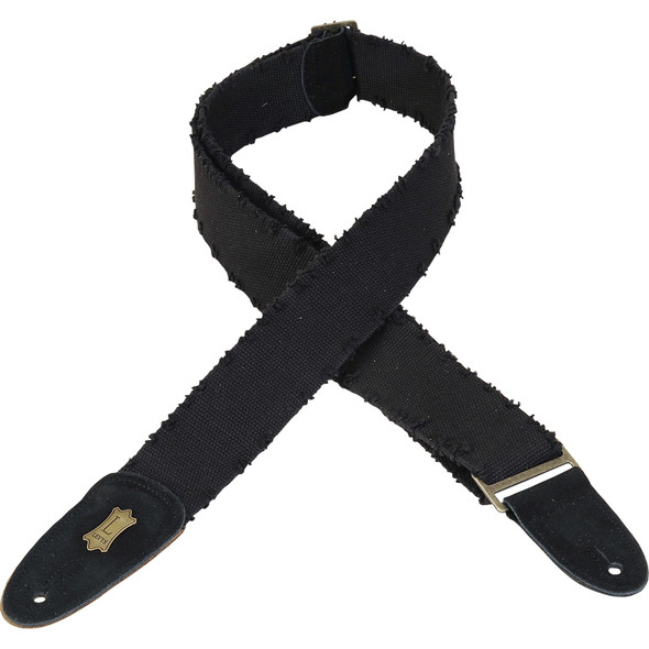 Levy's Leathers MC8TWD-BLK -  2" Wide Black Cotton Guitar Strap.