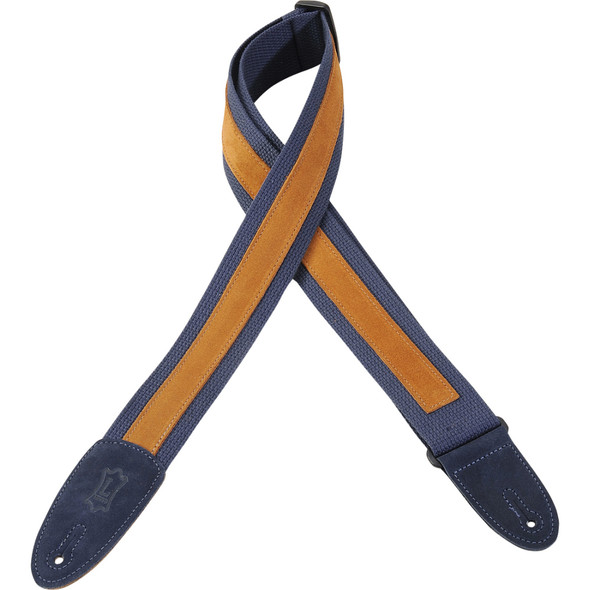 Levy's Leathers MC8S-NAV -  2" Wide Navy Cotton Guitar Strap.