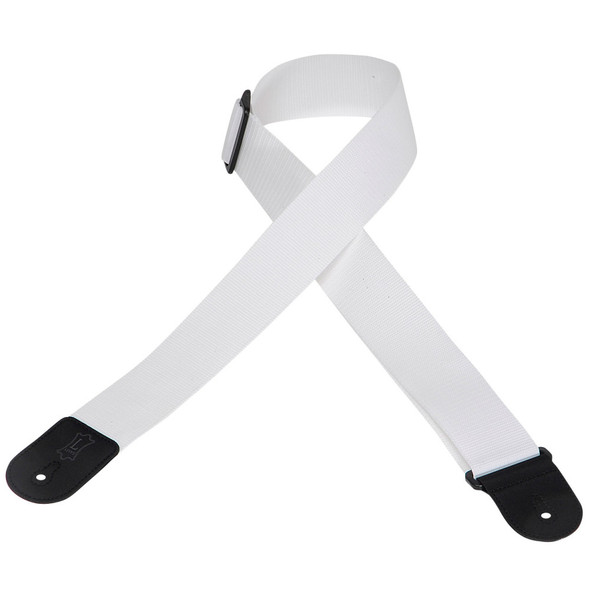 Levy's Leathers M8POLY-WHT -  2" Wide White Polypropylene Guitar Strap.