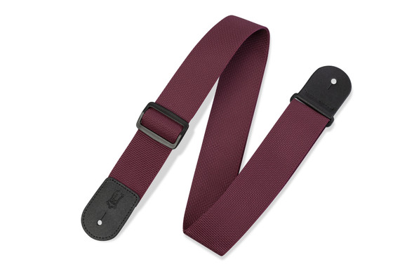 Levy's Leathers M8POLY-BRG -  2" Wide Burgundy Polypropylene Guitar Strap.