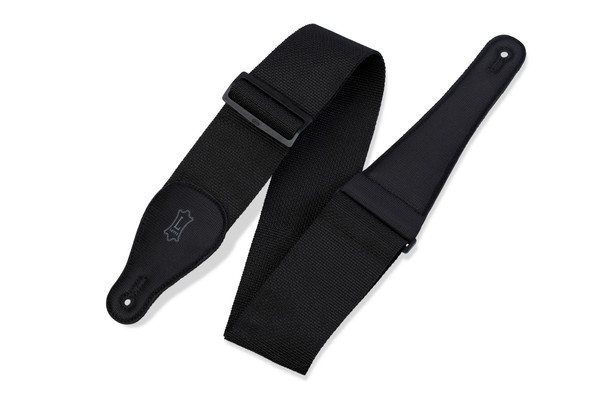 Levy's Leathers M8P3-XL-BLK -  3" Wide Black Polypropylene Guitar Strap.