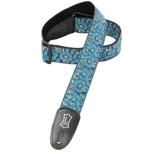 Levy's Leathers M8AS-BLU -  2" Wide Blue Jacquard Guitar Strap.