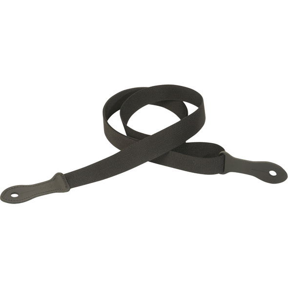 Levy's Leathers M23P-BLK -  1" Wide Black Polyester Mandolin/ukulele Strap.