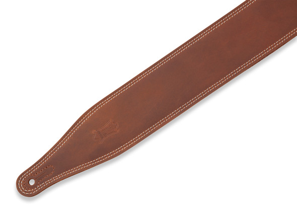 Levy's Leathers M17BDS-BRN - 2.5" Wide Garment Leather Guitar Strap