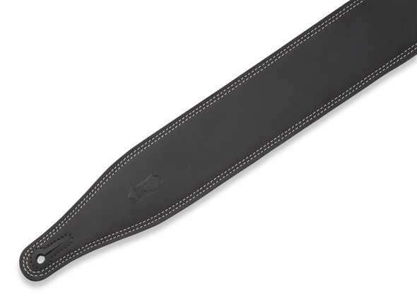 Levy's Leathers M17BDS-BLK - 2.5" Wide Garment Leather Guitar Strap