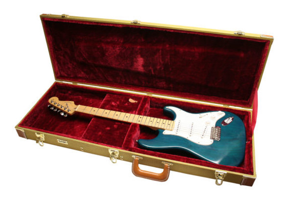 Gator Cases GW-ELECTRIC-TW - Deluxe Wood Case for Electric Guitars; Tweed