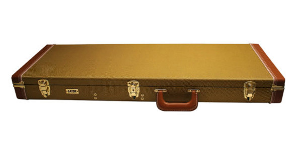 Gator Cases GW-ELECTRIC-TW - Deluxe Wood Case for Electric Guitars; Tweed