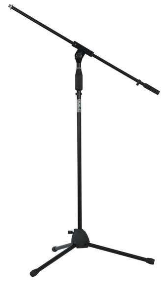 Gator Frameworks RI-MICTP-FBM - Rok-It Tubular Microphone Stand with Fixed Boom Included. Tripod Design for Compact Storage and Easy-Twist Height Adjustment.