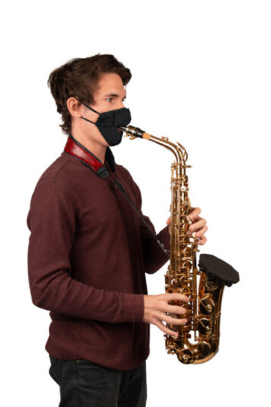 Gator Cases GBOM-LARGEBK Large-Size Wind Instrument Double-Layer Face Mask