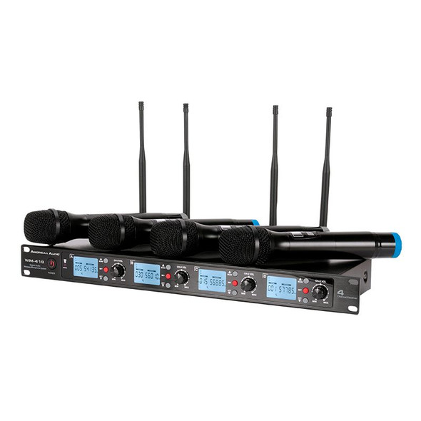 American DJ WMI419 4-channel UHF handheld wireless mic system