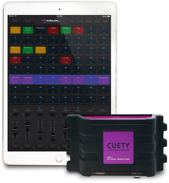 Visual Productions 1-Universe DMX Lighting Control Software & Interface - iOS/Android
