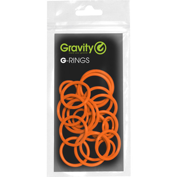 Gravity Stands Universal Ring Pack for Microphone Stands (20-Pack, Electric Orange)