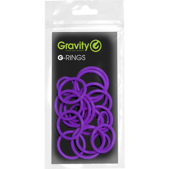 Gravity Stands Universal Ring Pack for Microphone Stands (20-Pack, Power Purple)