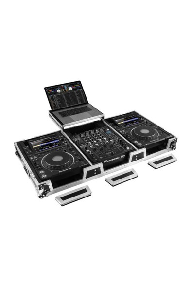 Odyssey FZGS12CDJWXD2 GLIDE STYLE EXTRA DEEP DJ COFFIN CASE FOR 12" FORMAT DJ MIXER & 2 MEDIA PLAYERS