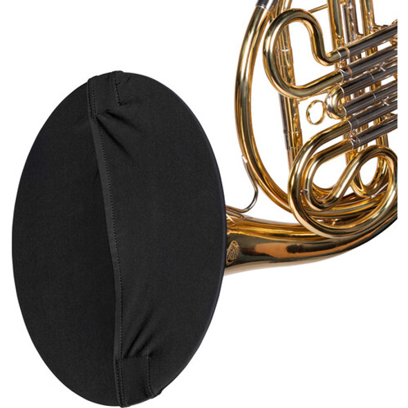 Gator Cases GBELLCVR1113FHBK Wind Instrument Double-Layer Bell Cover with Hand Access for French Horn Bell Sizes Ranging from 11 to 13 in Diameter  Black Color