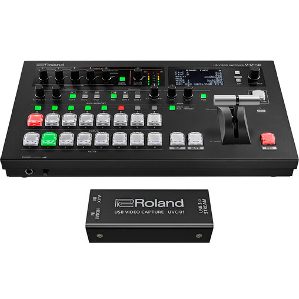 Roland Professional  V-60HD STR HD Video Switcher - 6 channel - Streaming Bundle w/ UVC-01