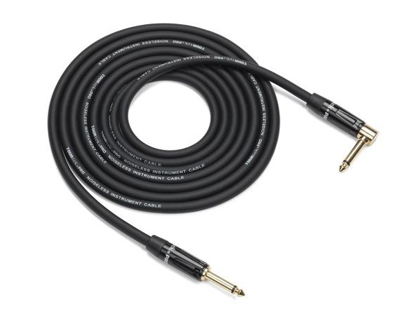 Samson SATPIL10 10' Instrument Cable with 1 Right Angle Connector, Gold Plug 