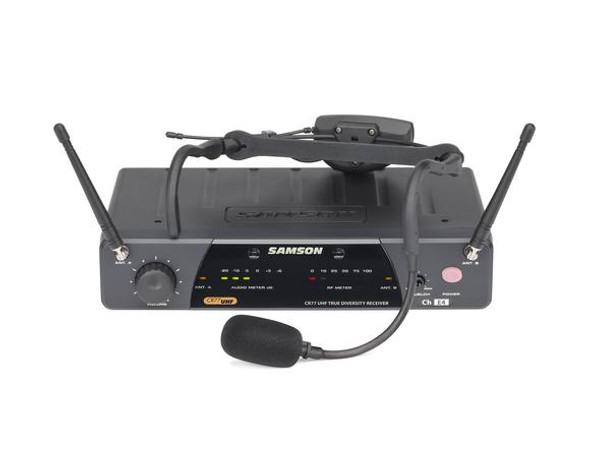 Samson SW7A7SQE-K3 AirLine 77 Wireless System Fitness Headset (AH7-Qe/CR77) - Frequency K3 - 492.425 MHz